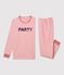 Unisex Red Striped Fleece Pyjamas MARSHMALLOW white/TERKUIT red